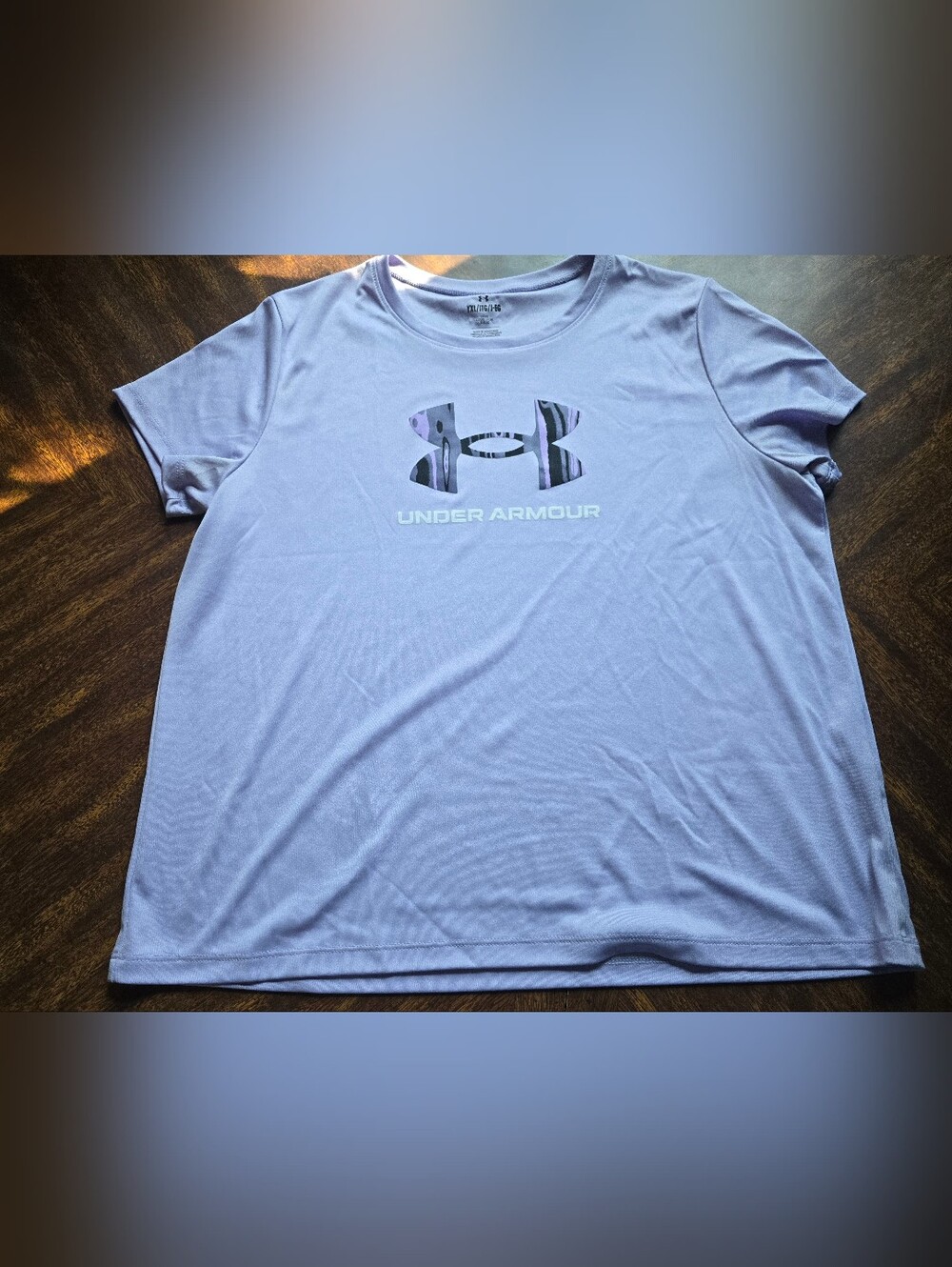Under Armour Girl's Lavender Short Sleeve Logo Performance Tee